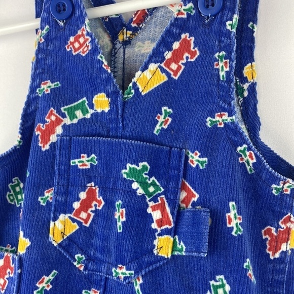 Vintage health-Tex blue train corduroy overalls - Picture 2 of 5